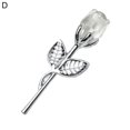 thumbnail image 2 of Artificial Rose Branch Decoration Lustrous Durable Faux Crystal Flower Fake Rose Branch, 2 of 5