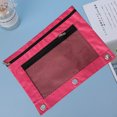 thumbnail image 2 of Cartable en Tissu à Oeillets B5 Sac de Rangement de Bureau pour Dossiers avec Trois Trous et Double Fermeture Éclair Trousse, 2 of 4