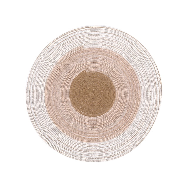 Agiferg 30cm Fil de Coton Ramie Dégradé Table Coussin d'Isolation Thermique Tapis de Place Occidental Anti-Brûlure Rond