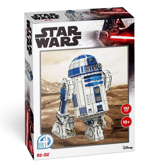 4D Build, Star Wars R2-D2, 3D Paper Model Kit, 192 Piece Paper Model Kit for Teens and Adults, Ages 10+