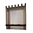 thumbnail image 2 of GROWTH TANK Roman Curtains In Voile Polyester Suitable For Bedroom, Balcony Home And Kitchen Coffee-100×155cm, 2 of 9