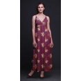 thumbnail image 3 of Bimba Robe Longue Maxi d'Été à Imprimé Floral pour Femme, Col en V, Tenue de Villégiature de Vacances - Grand, 3 of 6