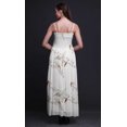 thumbnail image 2 of Bimba Robe à Bretelles Smockée en Georgette pour Femmes à Imprimé de Fleurs et d'Oiseaux Bulbes - XX-Grand, 2 of 7