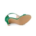 thumbnail image 3 of BLISSFUL STEP Women's T Strap Open Toe Stiletto Heel Sandals Green 7, 3 of 8