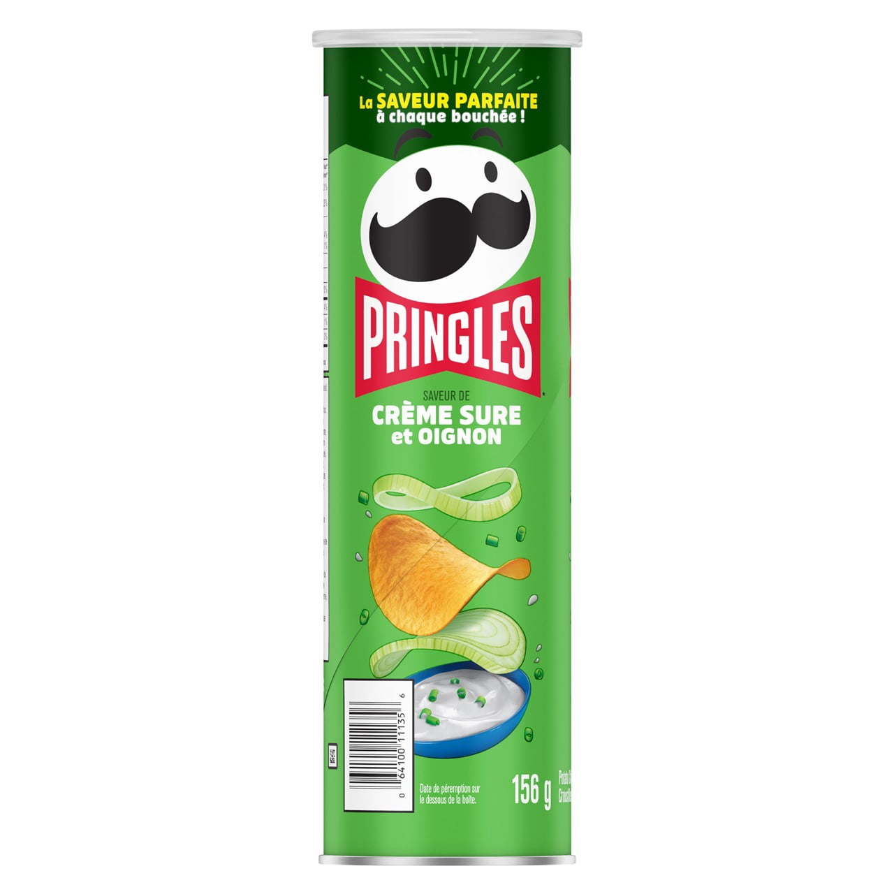Croustilles Pringles Saveur de Crème Sure et Oignon 156 g