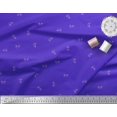 thumbnail image 2 of Soimoi Blue Rayon Fabric Leaves & Dots Print Sewing Fabric BTY 42 Inch Wide, 2 of 3