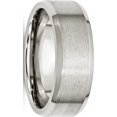 thumbnail image 1 of JbSP- Stainless Steel Flat Beveled Edge 8mm Brushed and Polished Band, 1 of 6