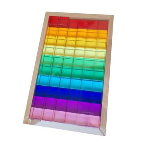 TISHITA Ensemble de blocs cubes de construction de blocs pour les enfants pour les jeunes enfants Cadeau d'anniversaire