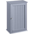 thumbnail image 1 of Yaheetech Armoire de Rangement Murale à 3 Niveaux avec Porte Simple Cuisine/salon, Gris, 1 of 8