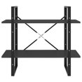 thumbnail image 2 of vidaXL 2-Tier Book Cabinet Grey 80x30x70 cm Engineered Wood, 2 of 4