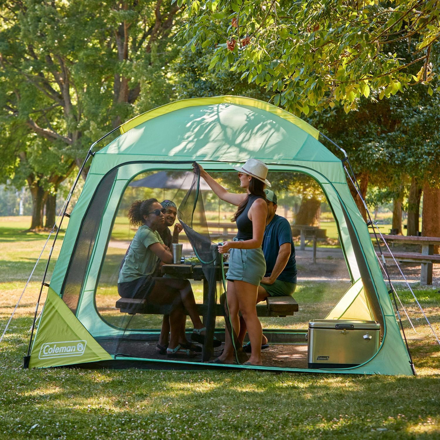 Coleman Skyshade 10 x 10 Screen Dome Canopy, Sun Shelter Tent