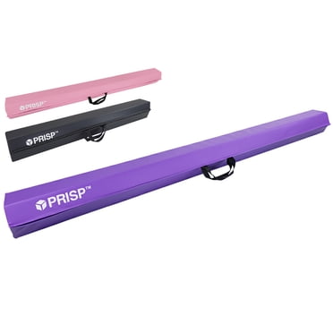 PRISP Poutre de Gymnastique Pliable pour la Pratique à la Maison; Poutre d'Équilibre en Mousse pour Enfants et Adultes, 12 Pieds, Violet