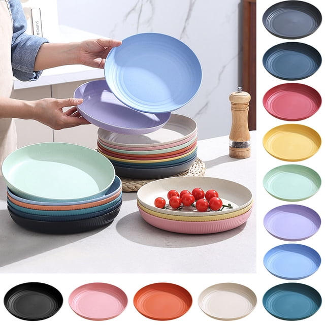 Iumwxz Plates Household Fruit Snack Plat Snack Garbage Plates Assiette Jetable Black Plastic Rollbacks on Essentials