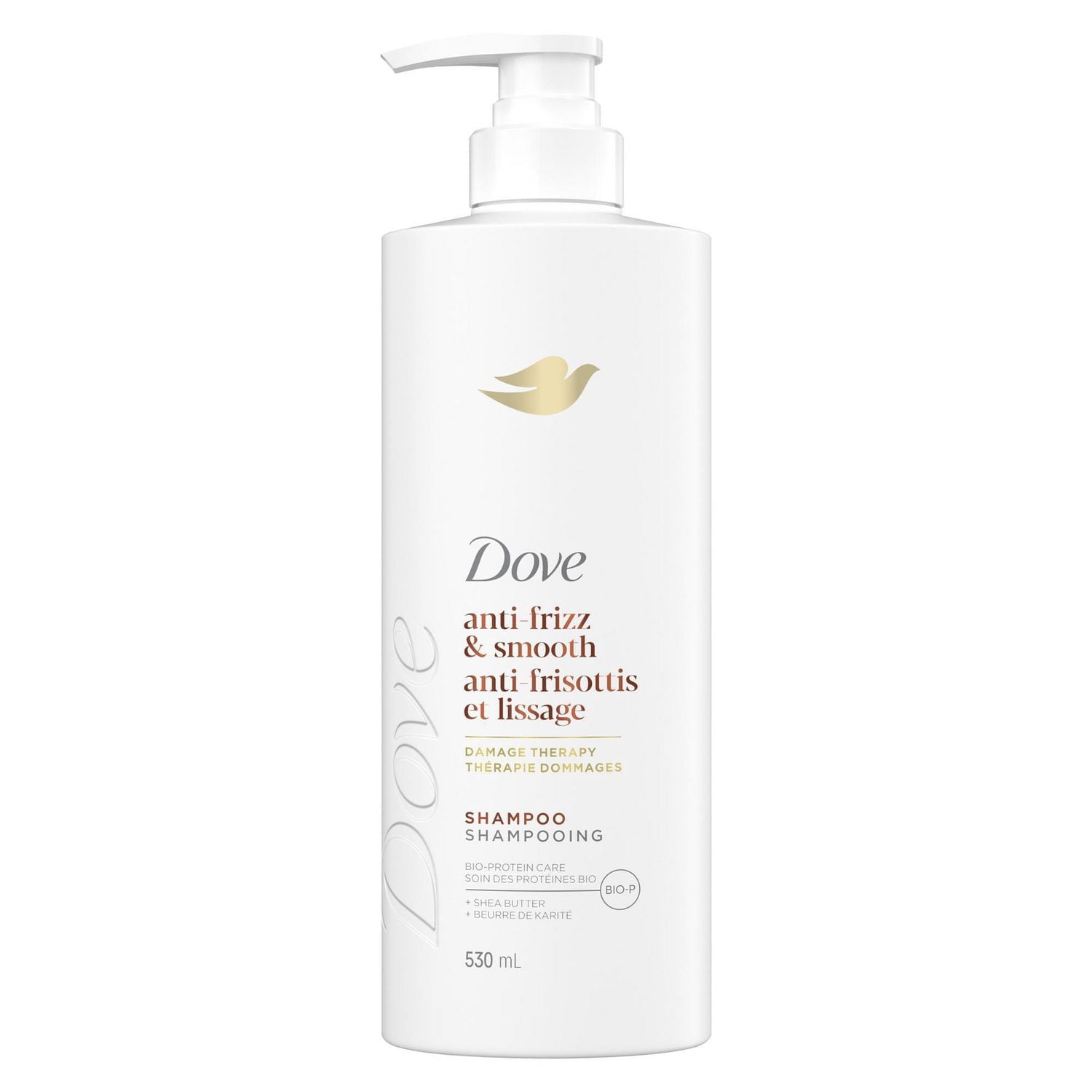 Dove Shampoo Anti-Frizz & Smooth Bio-Protein Care + Shea Butter, 530 ml