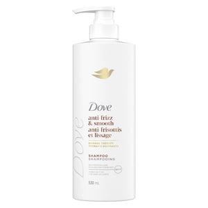 Dove Shampooing Anti-Frizz & Soin bioprotéine lisse + Beurre de karité, 530 ml