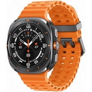 Samsung Galaxy Watch Ultra (Brand New) GPS + LTE 47mm Smartwatch with Heart Rate Monitor | Titanium Grey/Orange | international Version
