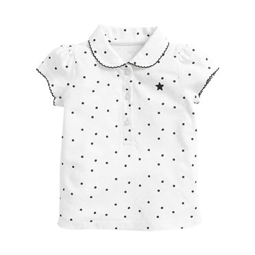 Sunnyoo Toddler Girls Polo Shirt Cap Sleeve Casual T Shirt Children's Summer Versatile Polos