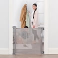 thumbnail image 2 of Barrière de sécurité rétractable Regalo pour bébé, barrière en maille murale de 50 po pour portes et escaliers, réglable, indicateur de verrouillage, quincaillerie incluse, 2 of 4