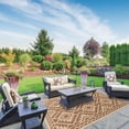 thumbnail image 5 of Erbanica Quick Dry Gold Cream Moroccan Indoor Outdoor Rug, 5 of 5
