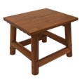 thumbnail image 1 of Leigh Country Table d'Appoint en Bois Dur Fait Main pour Patio Extérieur, Marron, 1 of 11
