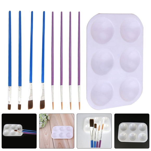 WRISTBIQUE 9 Pcs Miniature Painting Kit Model Building Kit Assorted Color for Hobbyists Back to School