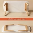 thumbnail image 3 of Ourlova Folding Coffee Table, Collapsible Wooden Mini Desk, Multifunctional Foldable Coffee Tables For Small Spaces, Study, Bedroom, Living Room, Kitchen, Home Office, 3 of 9