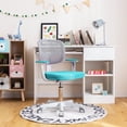 thumbnail image 4 of Costway Kids Desk Chair Study Computer Chair with Adjustable Height, Lumbar Support Green, 4 of 10
