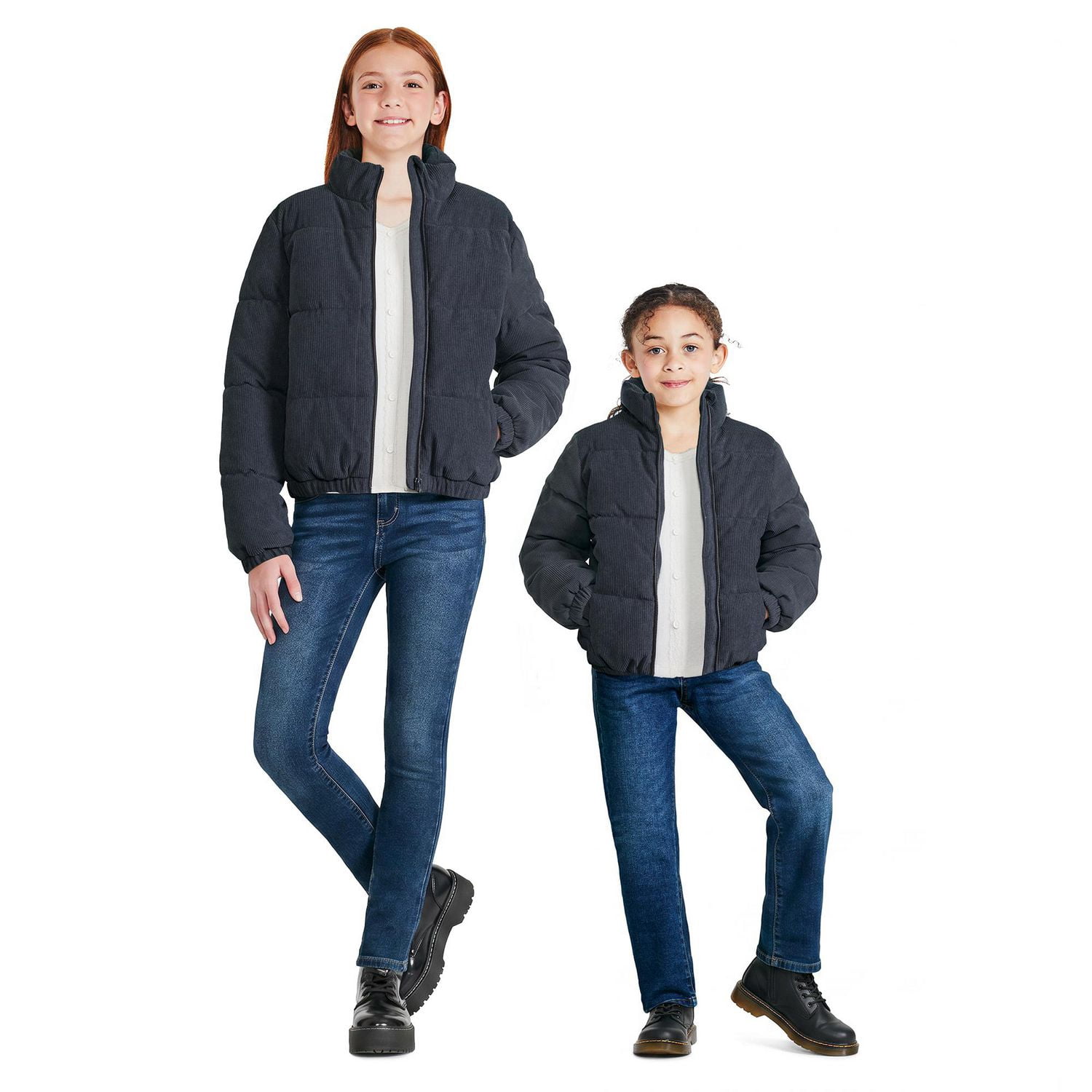 George Girls' Corduroy Puffer Jacket