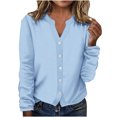 thumbnail image 2 of AherBiu Veste Légère pour Femme à Boutons, Cardigan Tricoté à Col Ras du Cou, Chandail Décontracté Ample, Manteau Léger, 2 of 5