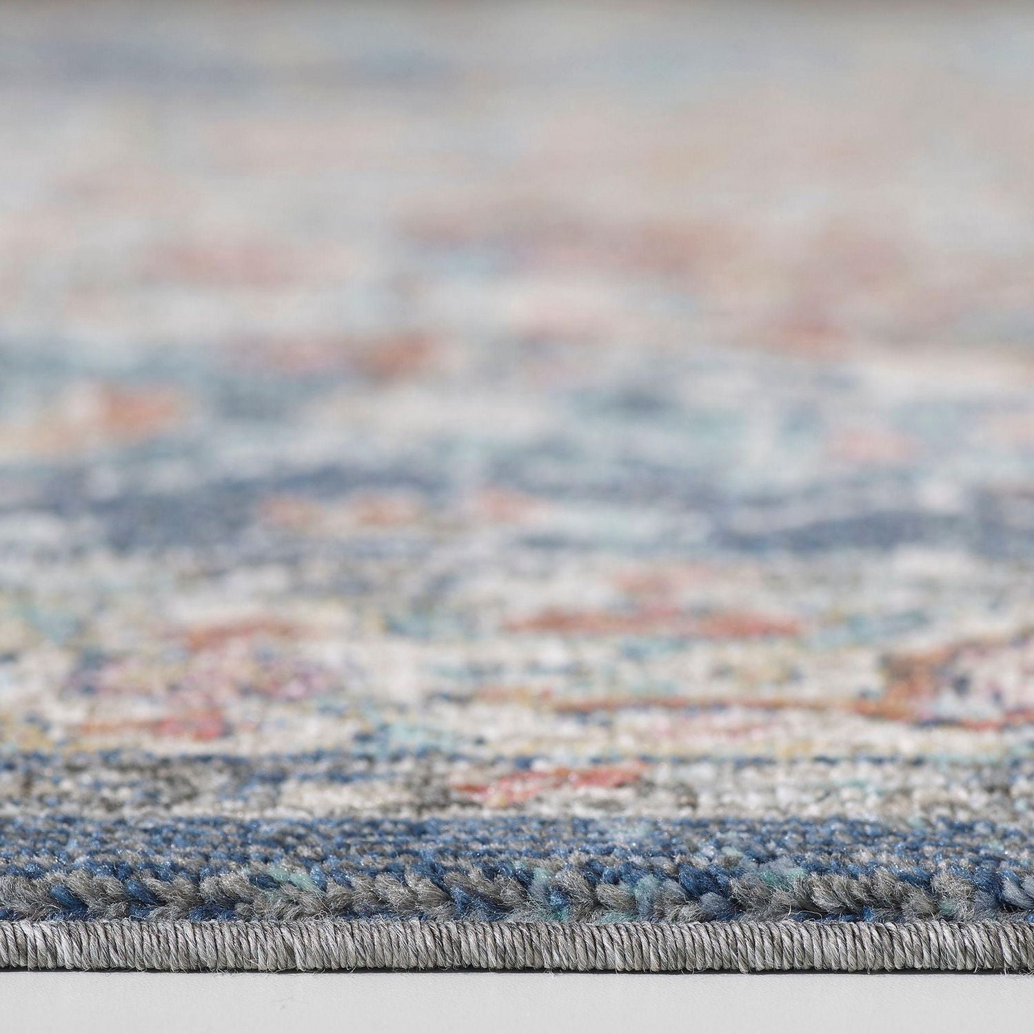 Tapis tissé rouge et bleu Cranfield