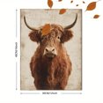 thumbnail image 3 of Highland Cow Rustic Canvas Wall Art 15.75x11.81 Inches, 3 of 8