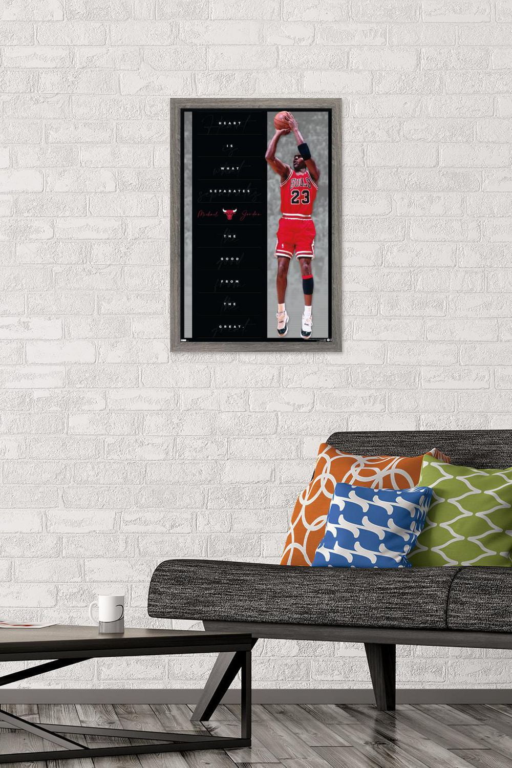 Michael Jordan - Heart Wall Poster, 22.375" x 34"