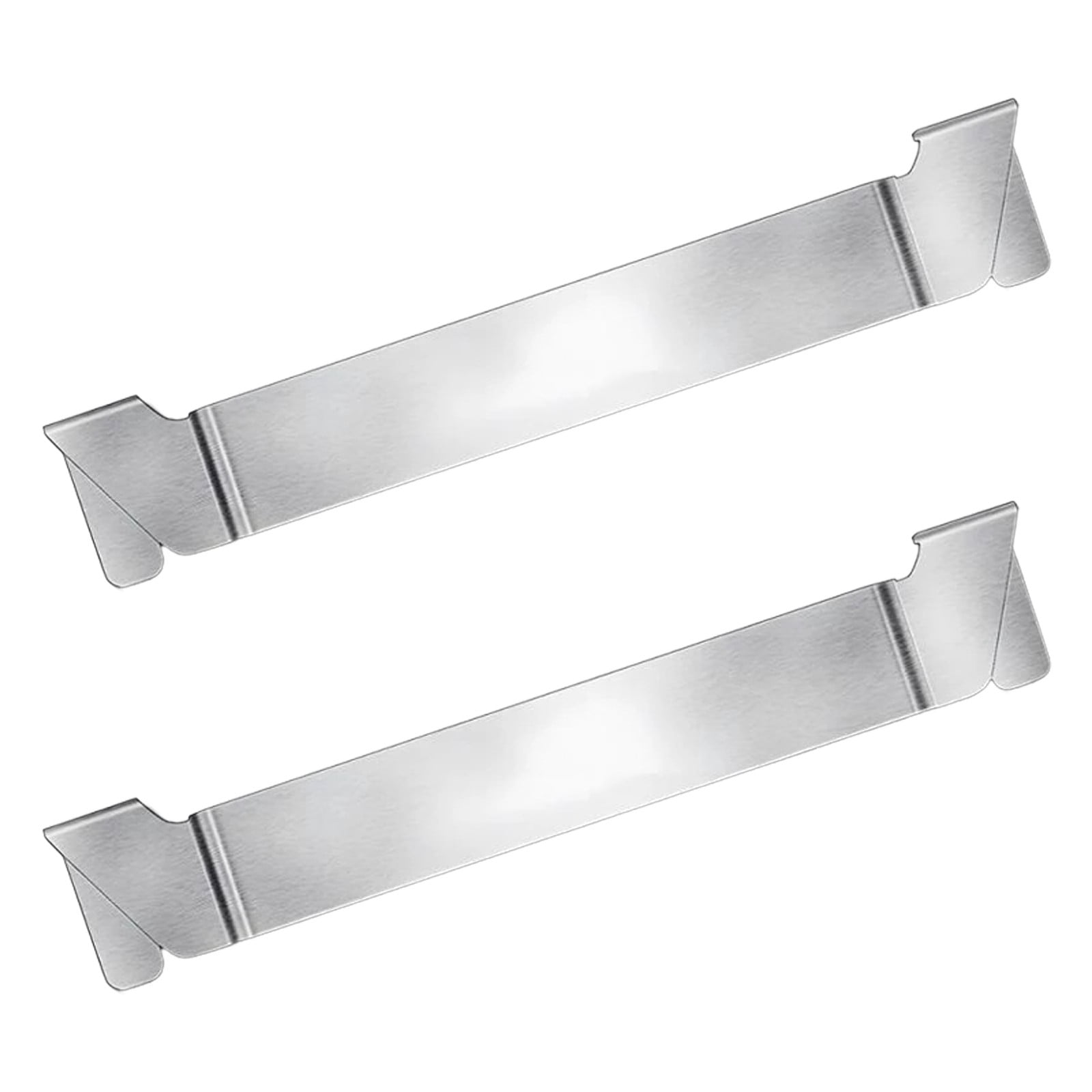 adviicd Lot de 2 Support de Spatule pour Plaque de Cuisson Conception Acier Inoxydable Grille Outil de Barbecue Grille Accessoires pour Plaque de Cuisson à Surface Plane et Autres Plaques de Cuisson Argent, Taille Unique