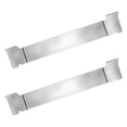 thumbnail image 1 of adviicd Lot de 2 Support de Spatule pour Plaque de Cuisson Conception Acier Inoxydable Grille Outil de Barbecue Grille Accessoires pour Plaque de Cuisson à Surface Plane et Autres Plaques de Cuisson Argent, Taille Unique, 1 of 5