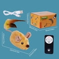thumbnail image 3 of Meitianfacai Interactive Toys Mouse Mobile Toys Remote Control Toys Mouse Electronic Mobile Toys Squeaky Toys Suitable For Cats Self Play Exercise, Yellow, 3 of 3