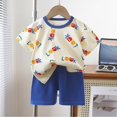 thumbnail image 1 of LSLJS Bébé Été Mignon Imprimé Col Rond Manches Courtes Shorts Ensemble Vêtements d'Été Vêtements pour Enfants à la Mode 2024, 1 of 3