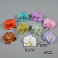 thumbnail image 2 of 10pcs Imitation Decorative Phalaenopsis Realistic Design Fake Flowers for Wedding Centerpieces Decoration, 2 of 2