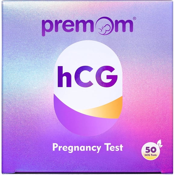 Premom hCG Early Detection Test Strips, 50 Count