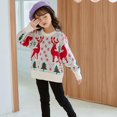 thumbnail image 3 of Chandail de Noël pour Bébé Tenue de Renne pour Tout-Petit Vêtements Rouges, 3 of 6
