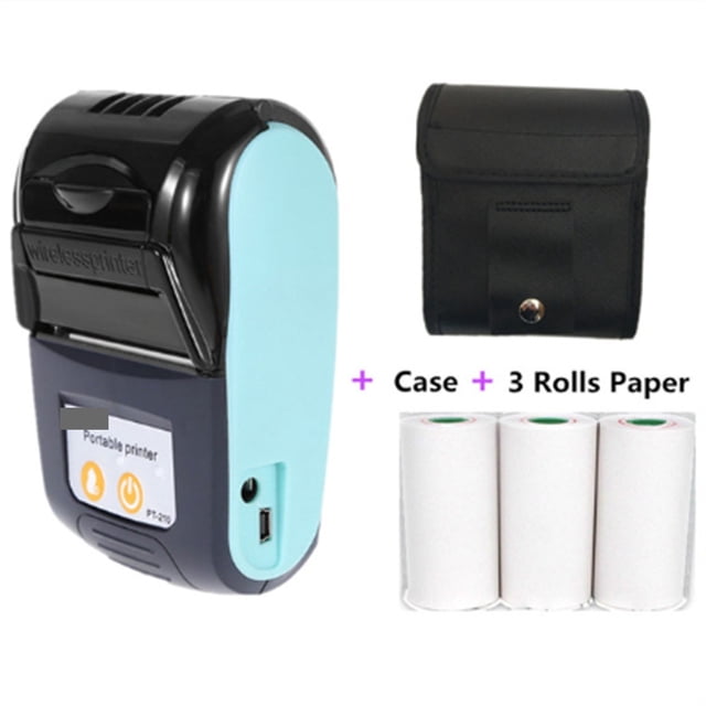 PT210 58mm Thermal Receipt Printers USB Bluetooth Compatible Interface Wireless Connect With Phone Free Application Mini Printer ,Multi-Format Printing