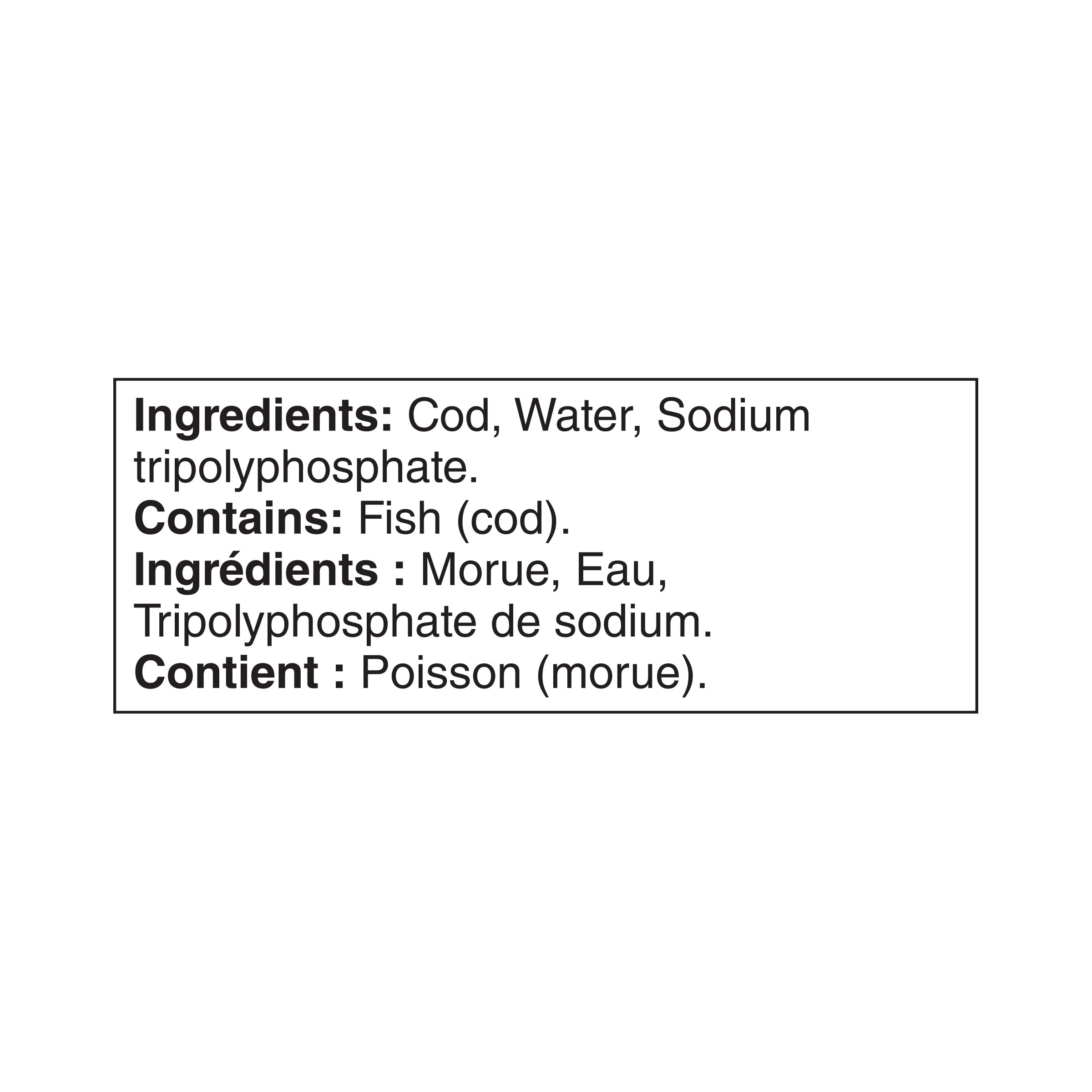 Great Value Wild Caught Cod Portions, 340 g