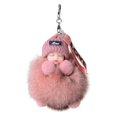 thumbnail image 1 of Kcodviy Sleeping for Babies Suitable Thin Key Rings Pendants Car Keychain Women Holder Pompon with Sleeping Furry Womens Slim Wallet Keychains Or Keychains, 1 of 2