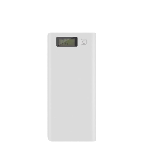pitrice Battery Box Power Bank Mobile Phone Charger Dual Shell Batteries Case Displays Supply Accessories Self-Assembly White