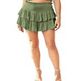 thumbnail image 1 of Jupe Patineuse Plissée pour Femmes Taille Haute à Volants Mini Jupes, 1 of 8