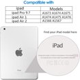 thumbnail image 1 of 2PCS Glass Screen Protector Tablet Case for IPad Air Pro 10th Generation 10.9 11 10.2 Inch 2022 I Pad 10 9 8 7 Gen Mini 6 Cover ipad Air1 2 Pro 9.7, 1 of 6