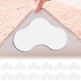 thumbnail image 1 of 12Pcs Non Slip Rug Gripper Anti-slip Carpet Gripper Reusable and Washable Rug Pad Gripper Strong Sticky (Black/White), 1 of 10