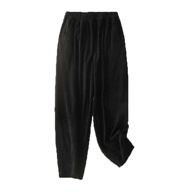 Birdeem Womens Fashion Solid Color Casual Elastic Waist Pockets Long Pants