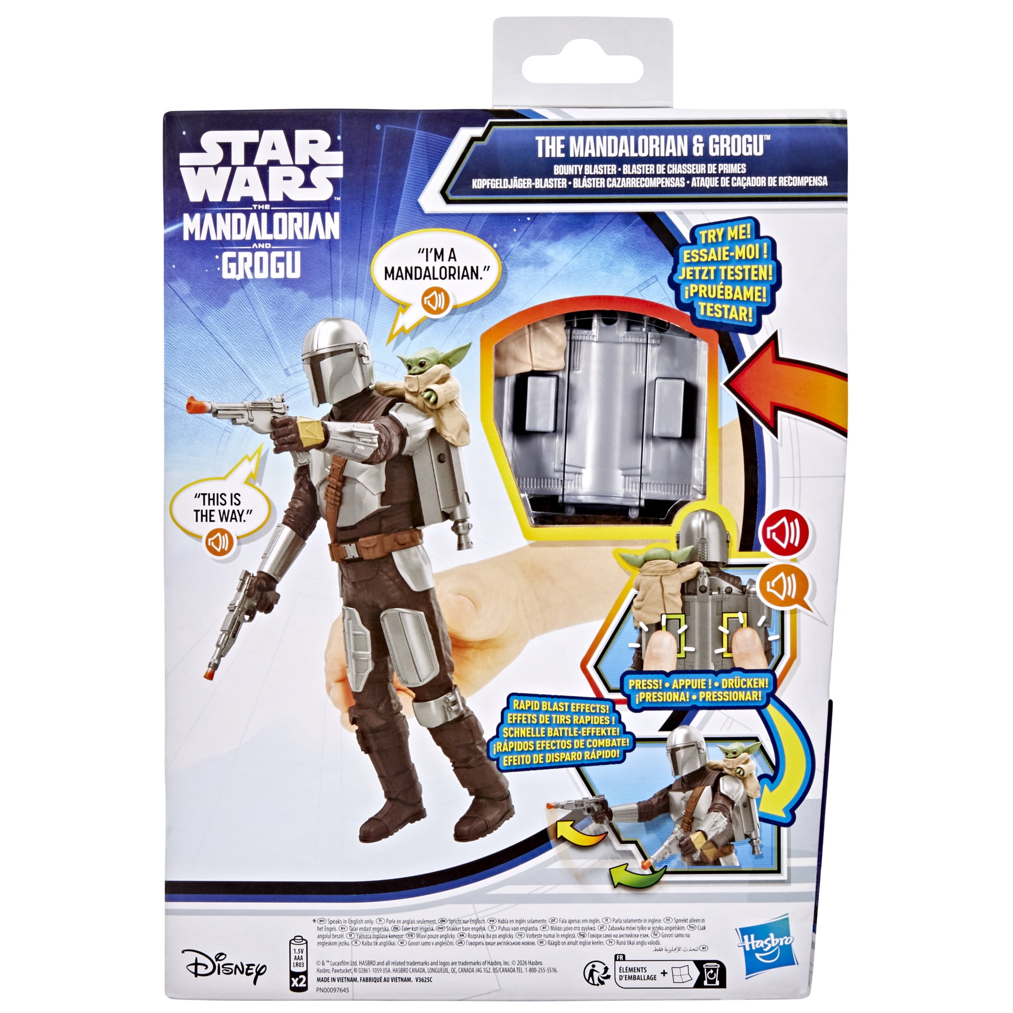Star Wars The Mandalorian & Grogu, figurine Mandalorien
