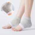 thumbnail image 3 of Lubelski 1Pair Foot Protector Socks Wear Resistant Solid Color Silicone Heel Gel Spa Foot Protector Anti Dry Cracked Tools for Summer, 3 of 7