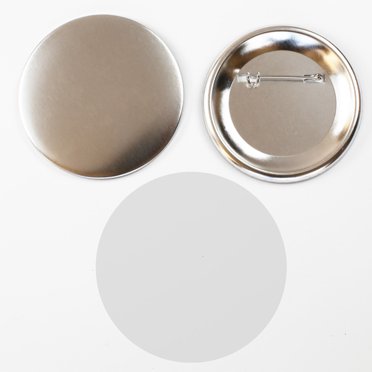 INTBUYING DIY 100 Ensembles 1 Pouces Broche en Métal Badge Bouton Pièces Fournitures pour Pro Maker 25mm ASC365